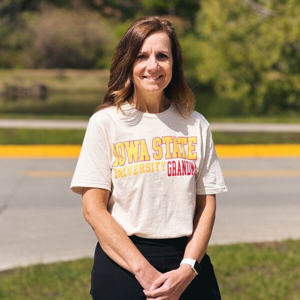 College House 2026 Iowa State Grandma Oatmeal Heather Short Sleeve T-shirt